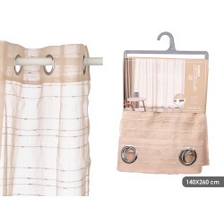TENDA BEIGE RIGHE ORIZZONTALI 