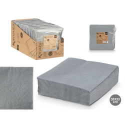 SET 50 TOVAGLIOLI 33X33CM 17GR GRIGIO 