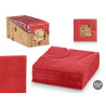 SET 50 SERVIETTES 33 X 33CM 17GR GRENAT