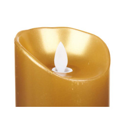 BOUGIE FLAMME OR LED 24CM