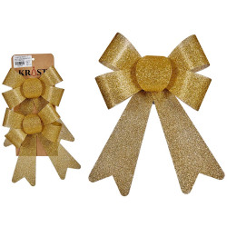 SET 2 LAZOS DECORATIVO 15 X 17 CM ORO