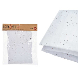 TAPIS PAILLETTES EFFET NEIGE 50CM