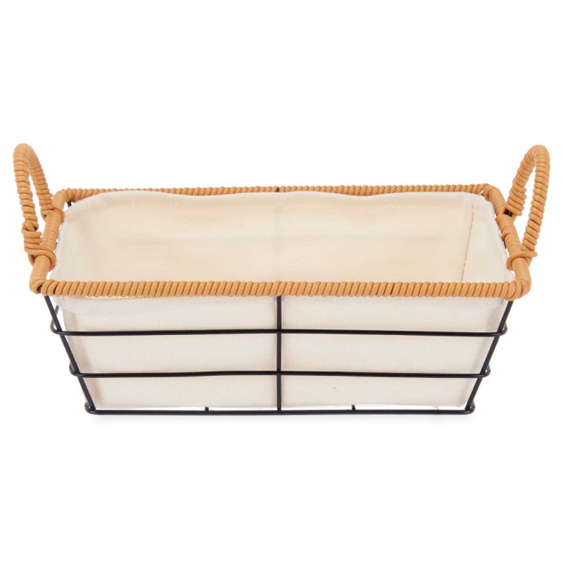CESTA ASAS METAL RECTANGULAR