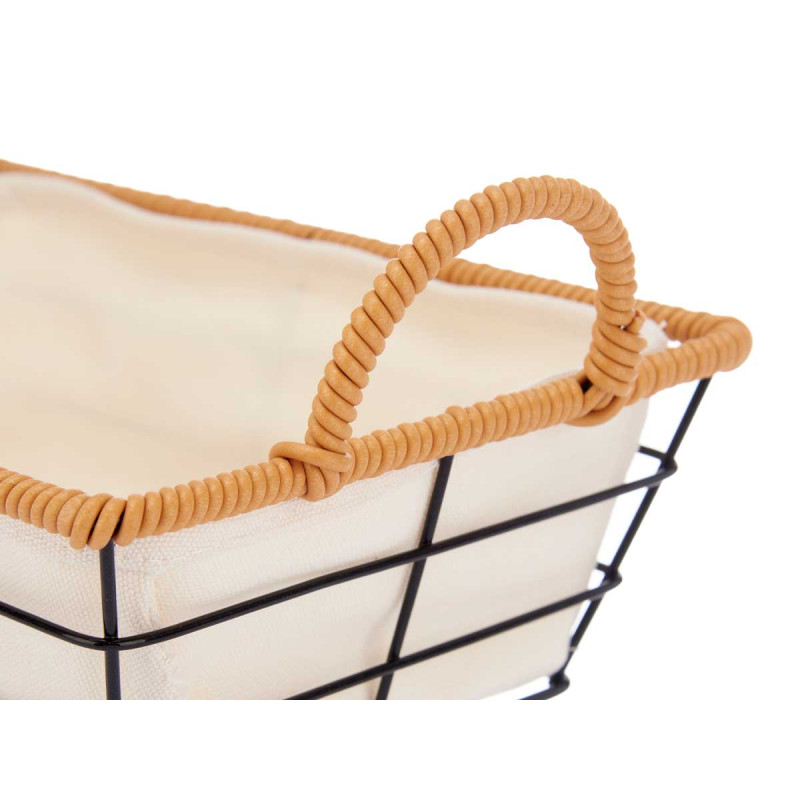 CESTA ASAS METAL RECTANGULAR