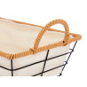 CESTA ASAS METAL RECTANGULAR