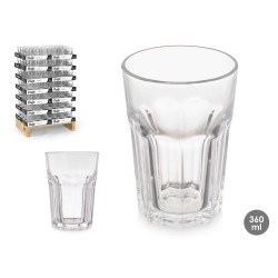 VASO VIDRIO TRANSPARENTE 360ML DISPLAY
