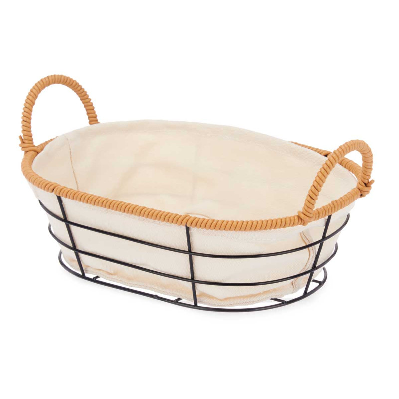 PANIER POIGNÉES METAL OVALE