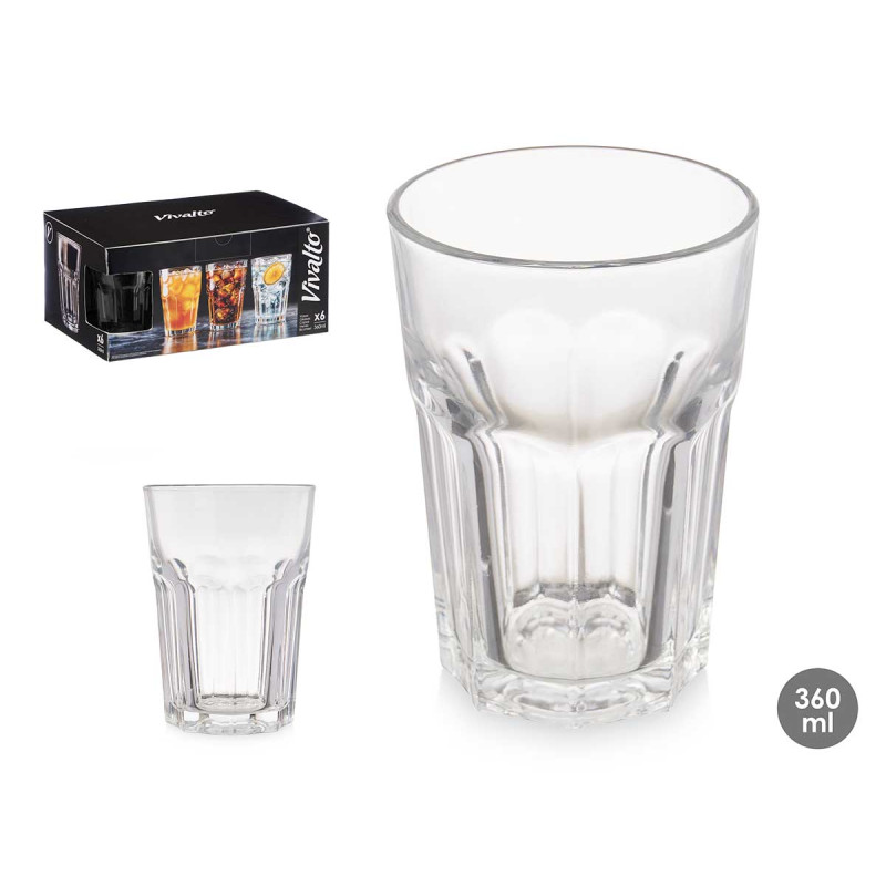 VASO VIDRIO TRANSPARENTE 360ML