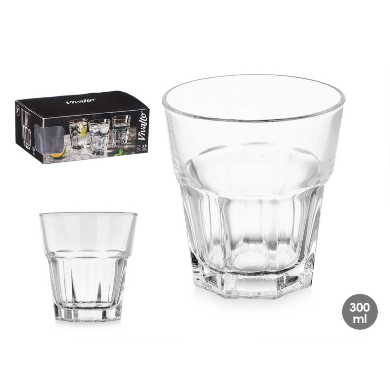 VASO VIDRIO TRANSPARENTE 300ML 