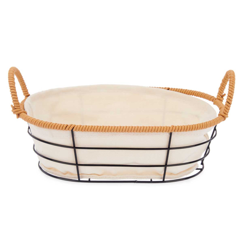 PANIER POIGNÉES METAL OVALE