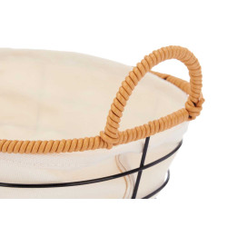 CESTO METÁLICO OVAL COM ASAS