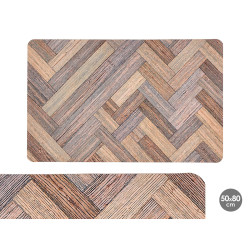 ALFOMBRA COCINA EFECTO MADERA 50X80CM