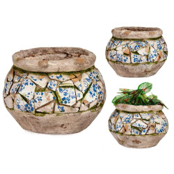VASE POLYRESINE RUSTIQUE 28,5CM