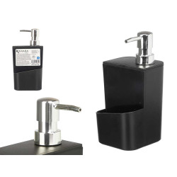 DISPENSEUR PORTE ÉPONGE NOIR 650ML