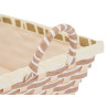 BASKET BRAIDED HANDLES RECTANGULAR