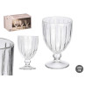 COPA VINO RAYAS 310ML TRANSPARENTE