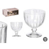 COPA HELADO RAYAS 360ML TRANSPARENTE