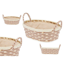 PANIER POIGNÉES TRESSÉ OVALE