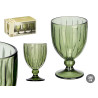 COPA VINO RAYAS 310ML VERDE