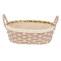 PANIER POIGNÉES TRESSÉ OVALE