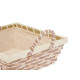 PANIER POIGNÉES TRESSÉ CARRE