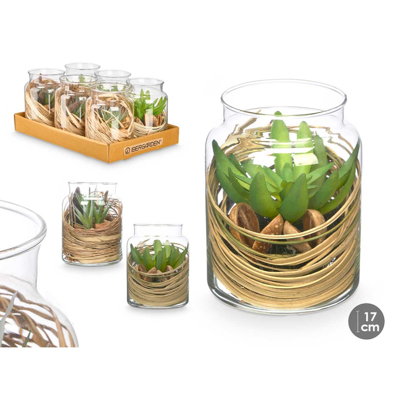 VASO VIDRO FLOR SORT 2 MOD