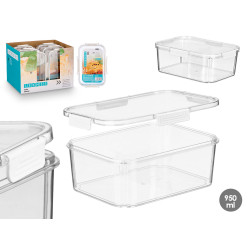 PORTAPRANZO RETTANGOLARE ERMETICO BIANCO 950ML
