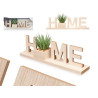 DECORATIVE SIGN HOME WITH PLANT