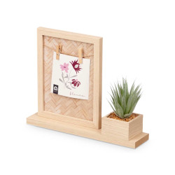 PHOTO HOLDER 10X10CM WITH PLANT