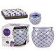 CANDLE WITH GLASS VASE CRAMBERRY CUP CAK