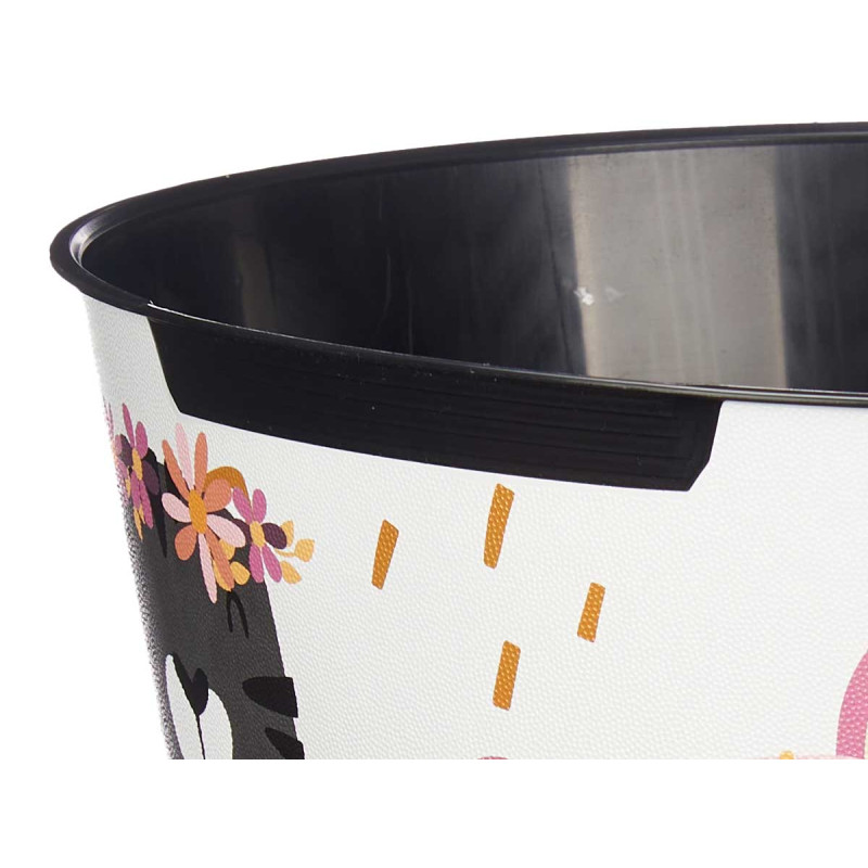 ROUND PLASTIC BIN ANIMAL WORLD