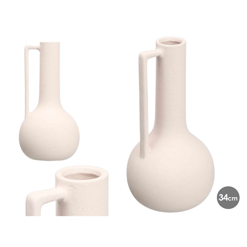 VASE JAR 34CM WHITE