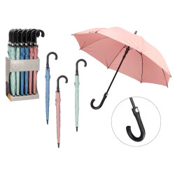 AUTOMATIC LONG UMBRELLA ASSORTED PASTELS