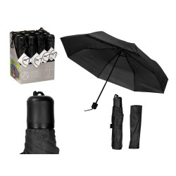 MANUAL STRAIGHT FOLDING UMBRELLA  BLACK