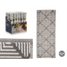 ALFOMBRA ROMBOS BLANCO GRIS 60 X 150 CM