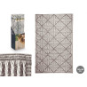 WHITE GREY RHOMBUS CARPET 120 X 180 CM