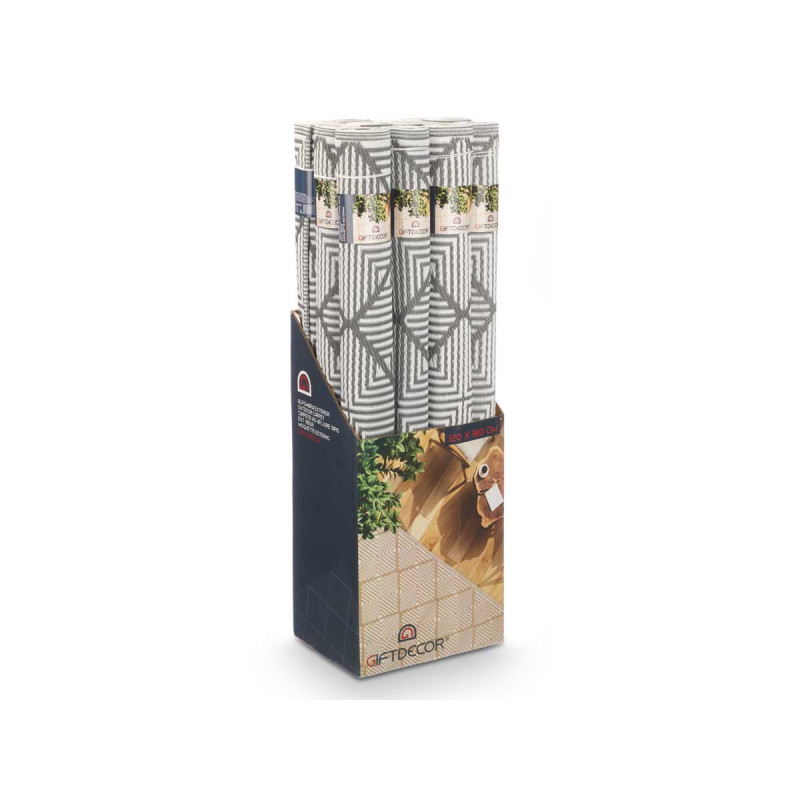 TAPPETO ROMBI GRIGIO 120X 180 CM