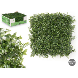 JARDIN VERTICAL 50 X 50 CM FEUILLE VERT FONCÉ