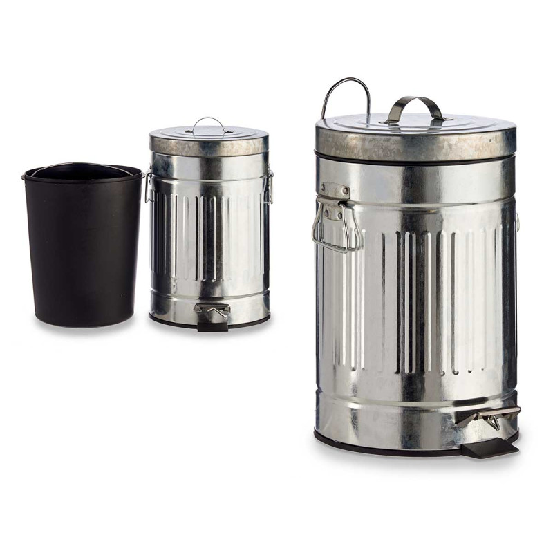CORBEILLE A PAPIER ACIER 7L 