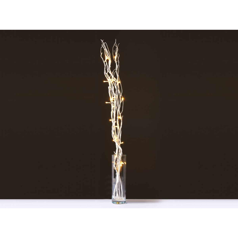 BOUQUET WHITE STICKS 30 LEDS 90CM