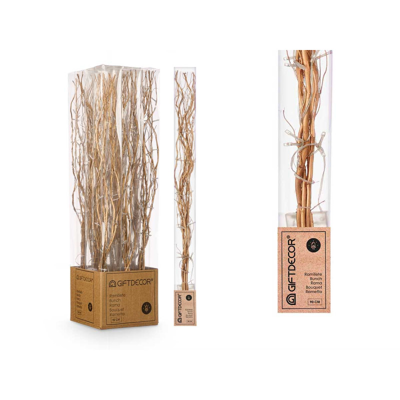 BOUQUET GOLD STICKS 30 LEDS 90CM