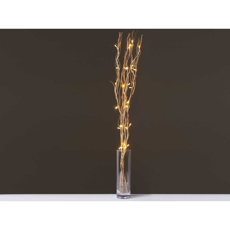 BOUQUET GOLD STICKS 30 LEDS 90CM