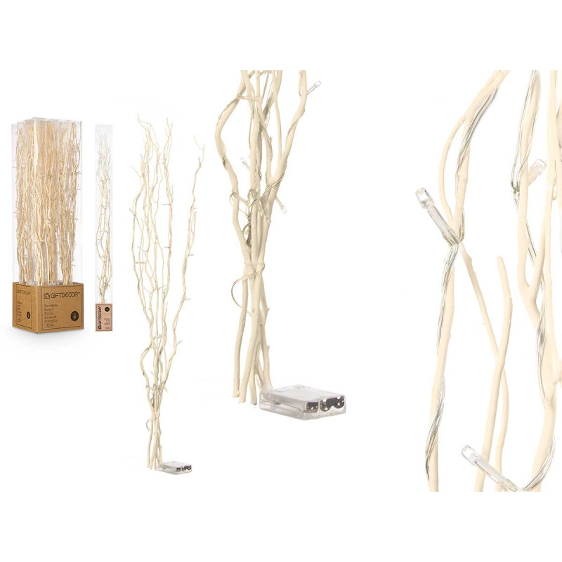 RAMO VARAS NATURAL 30 LEDS 90CM