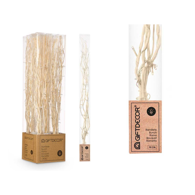 BOUQUET NATURAL STICKS 30 LEDS 90CM