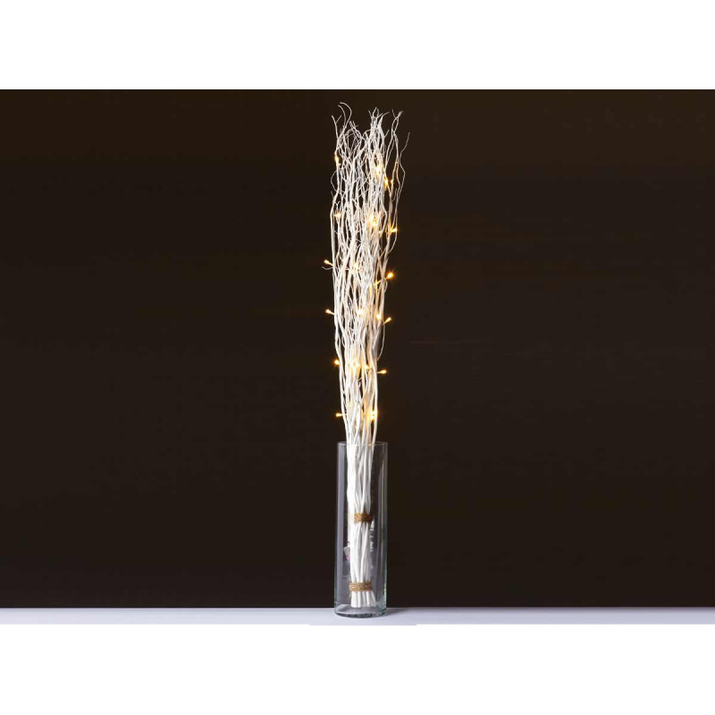 BOUQUET WHITE STICKS 30 LEDS 120CM