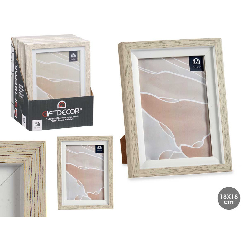 13X18CM WHITE EDGE NATURAL PHOTO HOLDER
