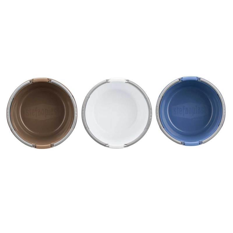 CESTA PLASTICA ROTONDA 16L C/MANICI ASS 3