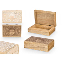 CAJA RECTANGULAR MED BUDDA SURT 2 COLORES