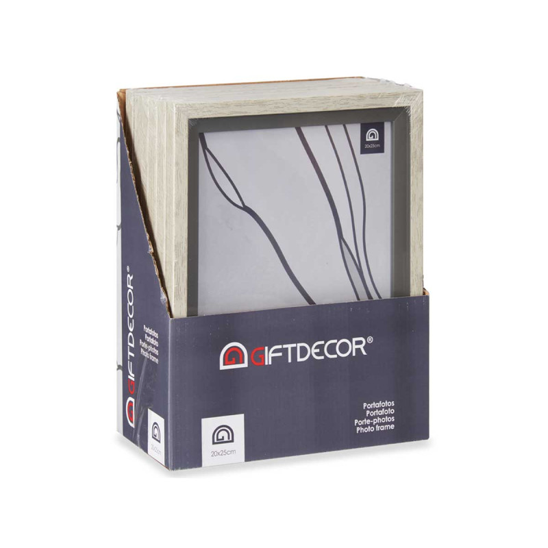 20X25CM GREY EDGE NATURAL PHOTO HOLDER