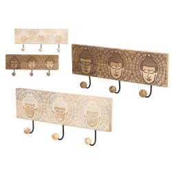 PERCHA TRIPLE BOLAS BUDDA SURT 2 COLORES
